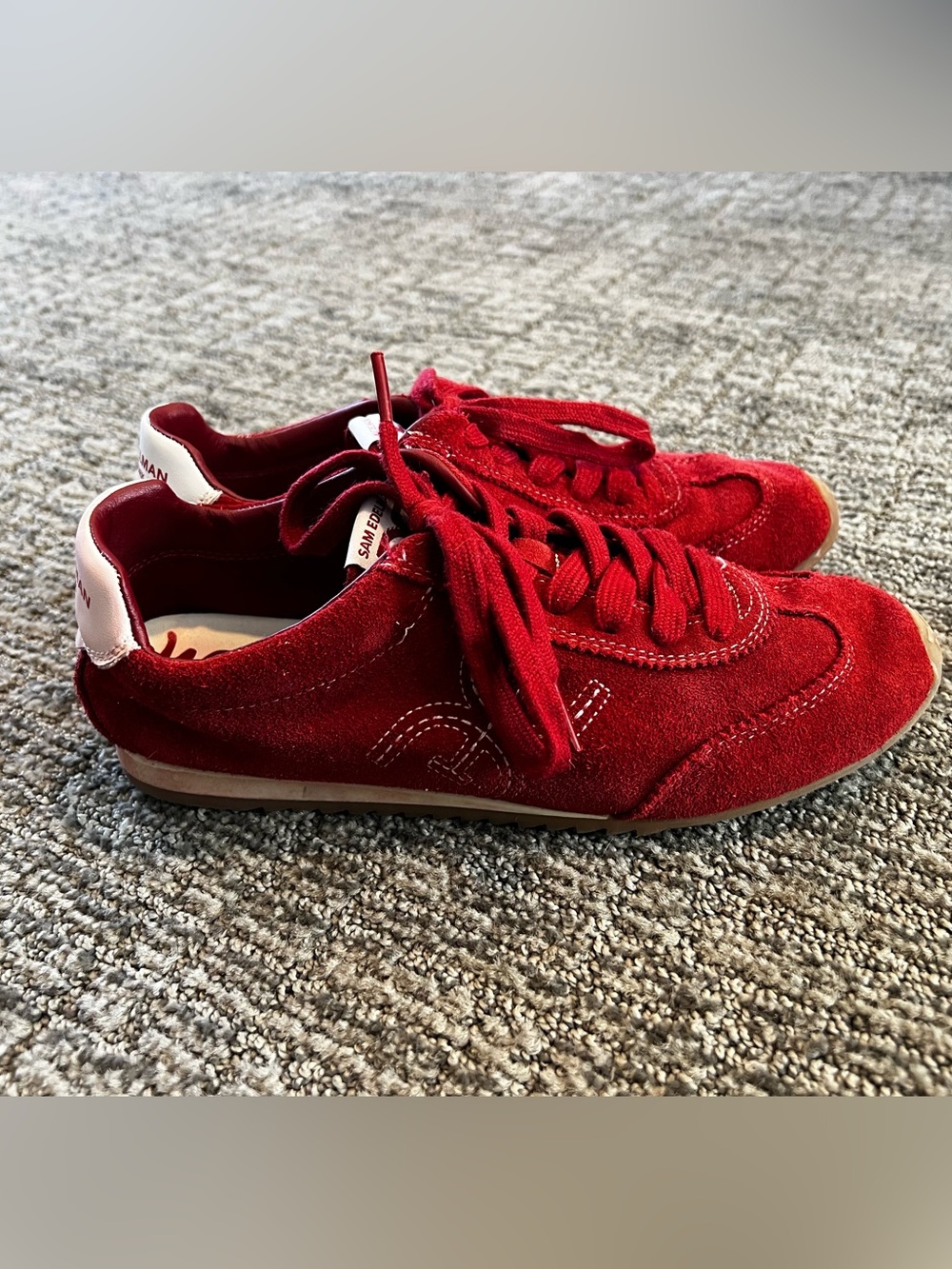 Red Suede Isella Sneaker